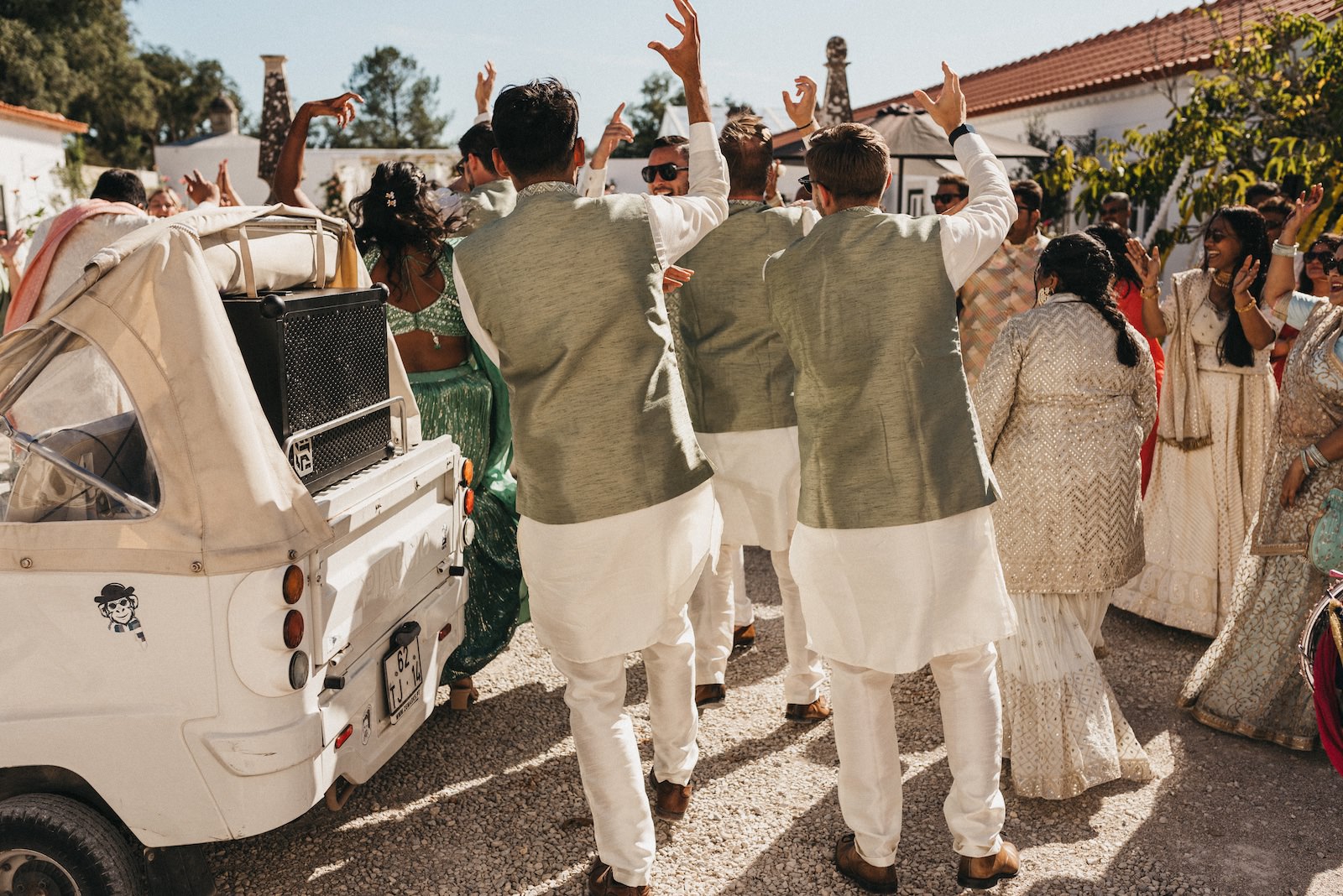 baarat at destination indian wedding in Portugal