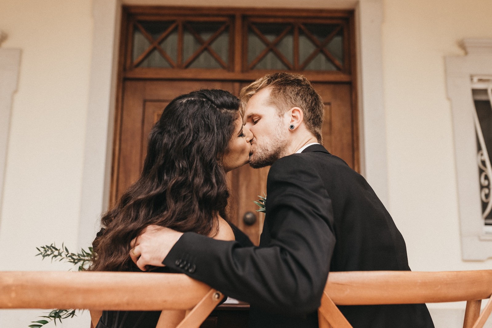 intimate home elopement