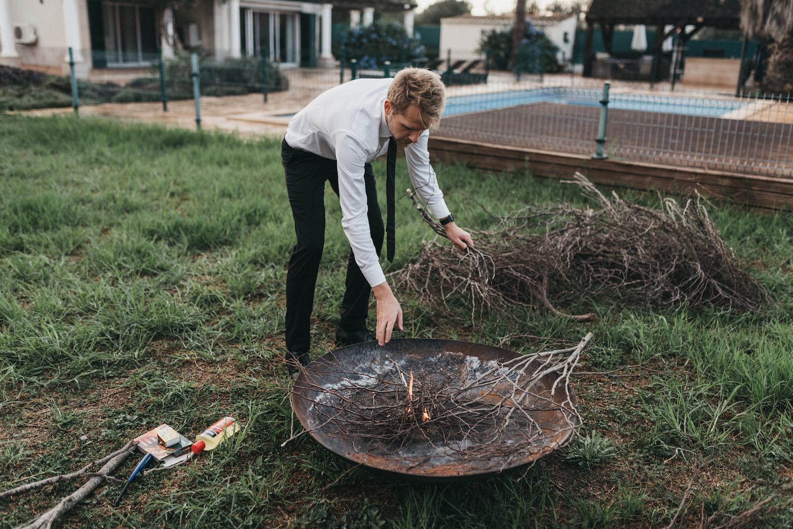 at-home elopement ceremony