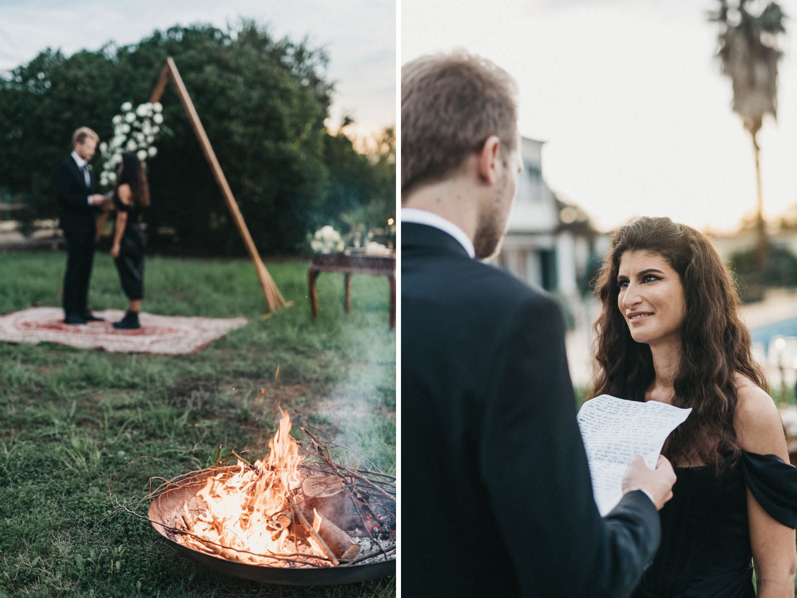 small wedding at home